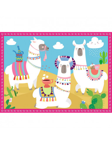 Puzzle Trefl 4in1 Lama In Vacanta,34322