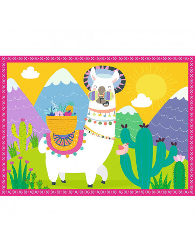 Puzzle Trefl 4in1 Lama In Vacanta,34322