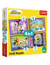 Puzzle Trefl 4in1 In Lumea Minionilor,34345