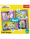 Puzzle Trefl 4in1 In Lumea Minionilor,34345
