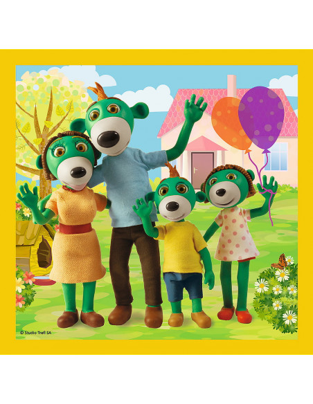 Puzzle Trefl 3in1 Distractie In Familia Trefiliki,34850