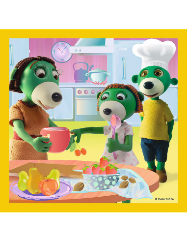 Puzzle Trefl 3in1 Distractie In Familia Trefiliki,34850