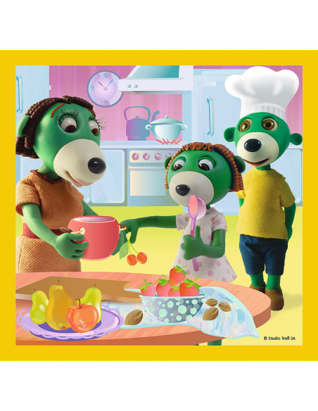Puzzle Trefl 3in1 Distractie In Familia Trefiliki,34850