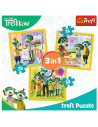 Puzzle Trefl 3in1 Distractie In Familia Trefiliki,34850
