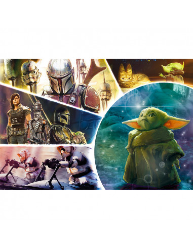 Puzzle Trefl 100 Starwars Baby Yoda Madalorianul,16413