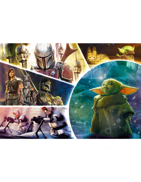 Puzzle Trefl 100 Starwars Baby Yoda Madalorianul,16413