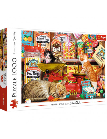 Puzzle Trefl 1000 Pisici Si Dulciuri,10630