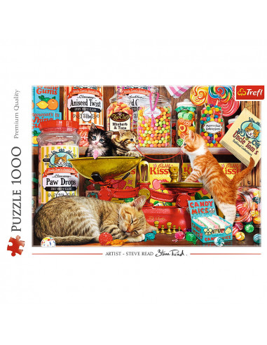 Puzzle Trefl 1000 Pisici Si Dulciuri,10630