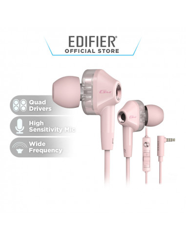 CASTI EDIFIER cu fir, tip gaming | intraauriculare cu fir de