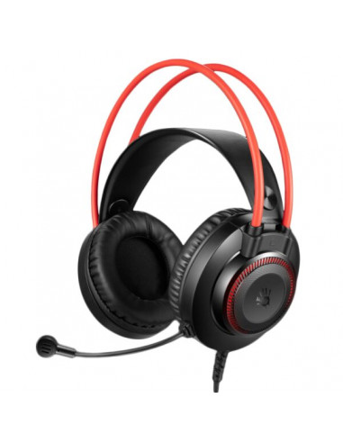 G200,CASTI A4TECH Bloody gaming, cu fir, tip standard, utilizare multimedia (PC and more), microfon pe casca, iluminare, negru /