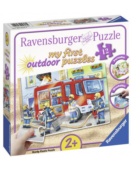 PUZZLE PLASTIC POMPIERI, 12 PIESE,RVSPC05613