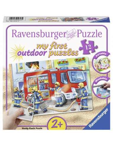 PUZZLE PLASTIC POMPIERI, 12 PIESE,RVSPC05613