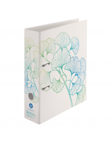 50033409,Biblioraft max.file a4 8cm carton motiv ginkgo greenline