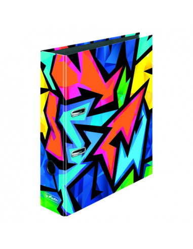 50027385,BIBLIORAFT MAX.FILE A4 8CM MOTIV NEON ART