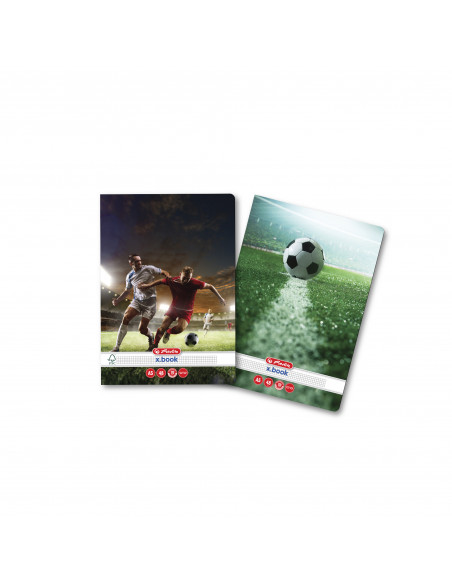 9489030,Caiet Herlitz A5 48 file, Matematica, Motiv fotbal, 1 buc.