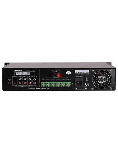 Amplificator 350W cu mixer DSPPA MP1010P, 6 zone, 2Mic si 3AUX