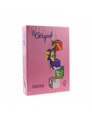 Carton Color 206 Favini, A4, 160g/mp, Roz Ciclam,A74F304