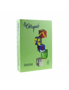 Carton Color 203 Favini, A4, 160 g/mp, Verde Iarba,A74M304