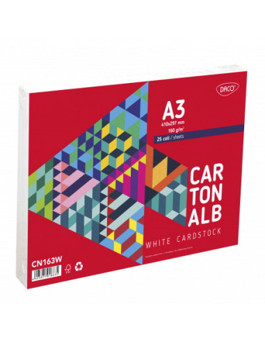 CN163W,CARTON ALB 160G/MP A3 DACO CN163W