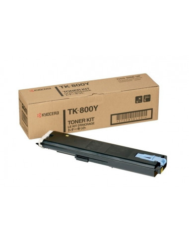 Cartus Toner Original Kyocera TK-800Y Yellow, 10000