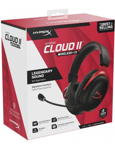 4P5K4AA,Casti HP HyperX Headset Cloud II, Wireless, negru