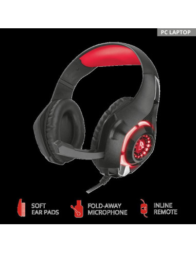 Casti cu microfon Trust GXT 313 Nero Illuminated Gaming