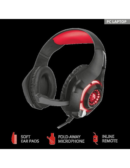 Casti cu microfon Trust GXT 313 Nero Illuminated Gaming
