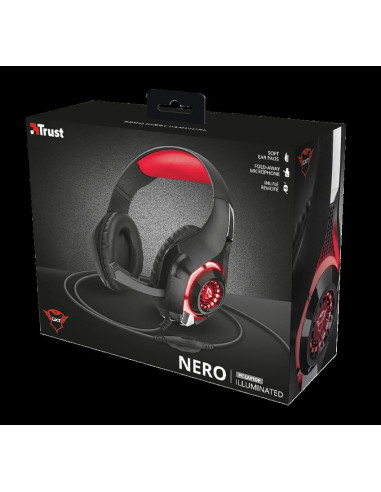 Casti cu microfon Trust GXT 313 Nero Illuminated Gaming