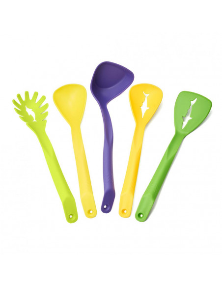 SET 5 USTENSILE BUCATARIE,NYLON,MULTICOLOR,VANORA
