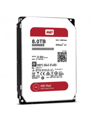 HDD SATA 8TB 6GB/S 128MB/RED WD80EFZX WDC,WD80EFZX