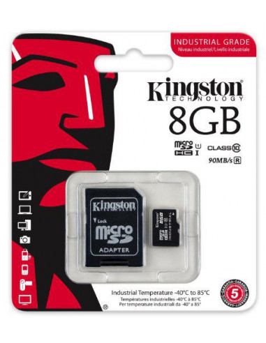 MEMORY MICRO SDHC 8GB UHS-I/W/ADAPTER SDCIT/8GB