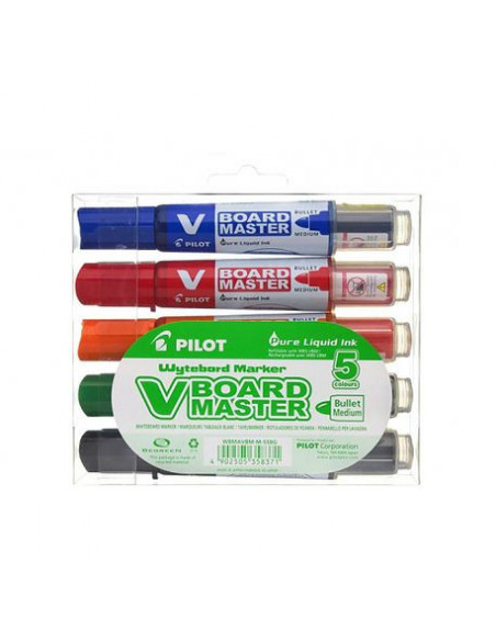 Marker pentru tabla Pilot Vboard Master, varf rotund, 2.3 mm, 5