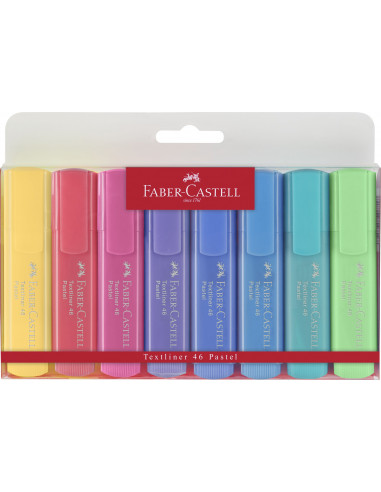 FC154609,TEXTMARKER SET 8 PASTEL 1546 FABER-CASTELL