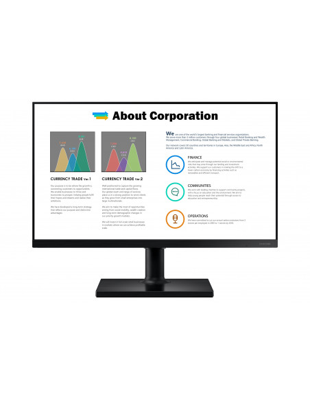 Monitor LED IPS Samsung LF24T450FQUXEN 23.8 Full HD DisplayPort
