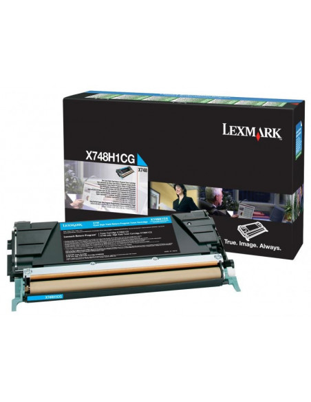 Cartus Toner Original Lexmark X748H1CG, Cyan, 10000 pagini Cartus Toner Original Lexmark X748H1CG, Cyan, 10000 pagini