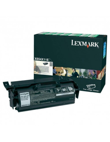 Cartus Toner Original Lexmark X654X11E, Black, 36000