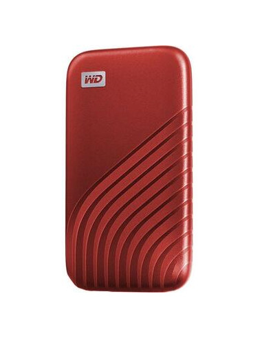 SSD extern WD My Passport, 2TB, Rosu, USB 3.2,WDBAGF0020BRD-WESN