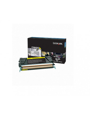 Cartus Toner Original Lexmark C748H2YG, Yellow, 10000
