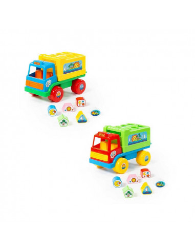 Camion educativ+forme, 26x16x17 cm, Cavallino,ROB-6370