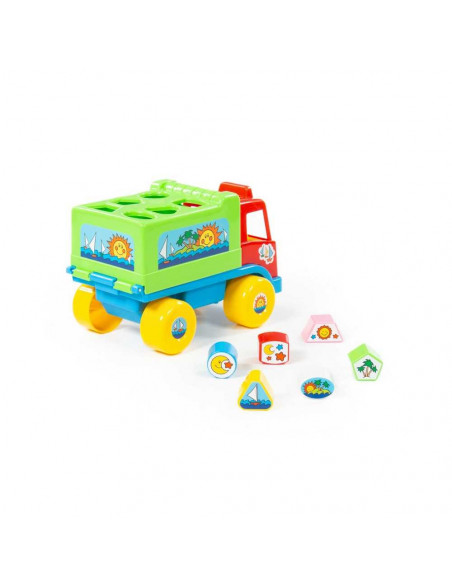 Camion educativ+forme, 26x16x17 cm, Cavallino,ROB-6370