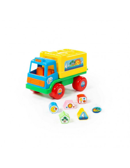 Camion educativ+forme, 26x16x17 cm, Cavallino,ROB-6370