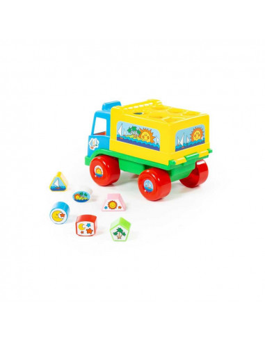 Camion educativ+forme, 26x16x17 cm, Cavallino,ROB-6370