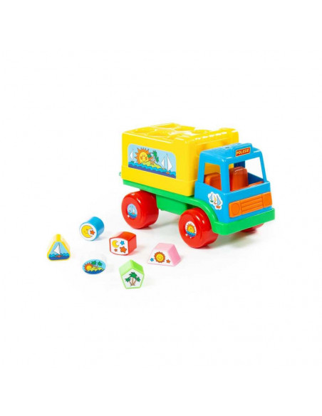 Camion educativ+forme, 26x16x17 cm, Cavallino,ROB-6370