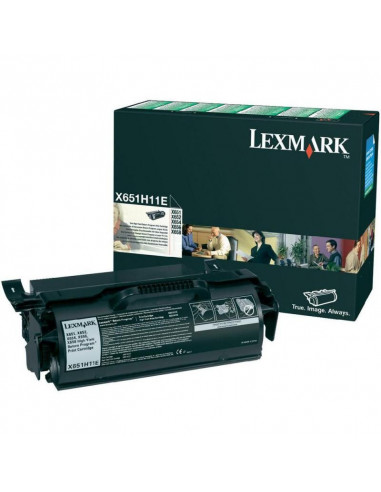 Cartus Toner Original Lexmark X651H11E, Black, 25000