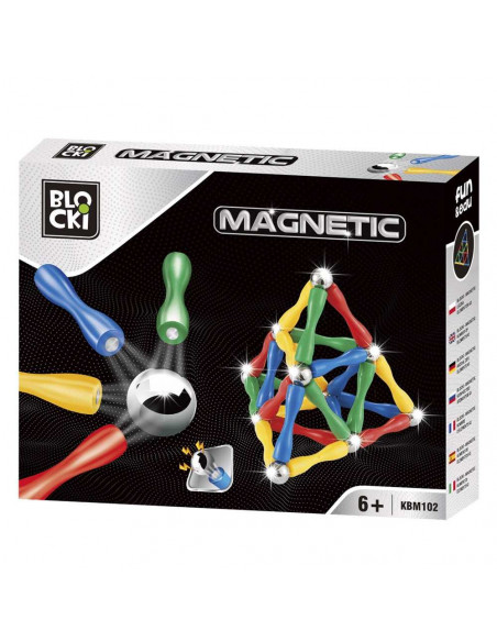 Blocki, joc magnetic, 63 piese,ROB-KBM102