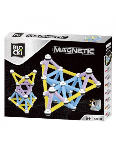 Blocki, joc magnetic, 75 piese,ROB-KBM104