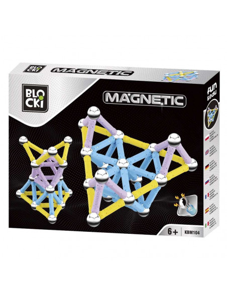 Blocki, joc magnetic, 75 piese,ROB-KBM104