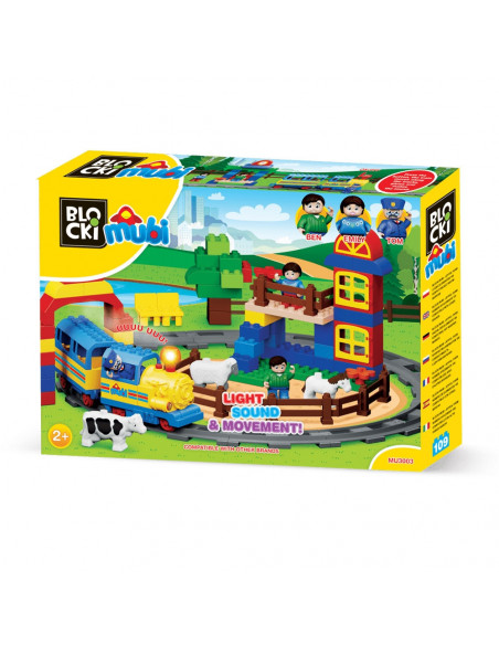 Blocki mubi, Trenul vesel, 109 piese,ROB-MU3003