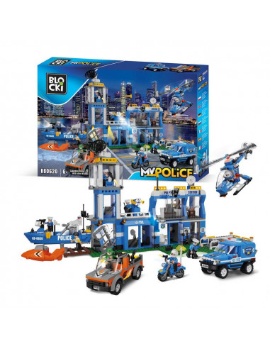 Blocki my police, Sectie de politie, 917 piese,ROB-KB0620