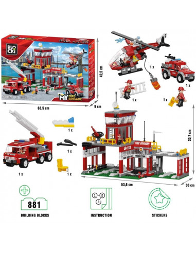 Blocki my fire, Statia de pompieri, 881 piese,ROB-KB0820